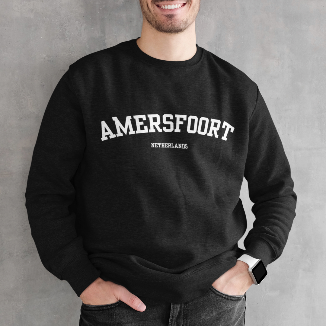 Amersfoort city sweater zwart