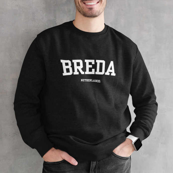 Draag je stad Breda sweater zwart