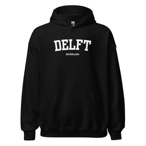 Delft City Hoodie Zwart