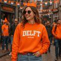 Delft Oranje Sweater tijdens Koningsdag