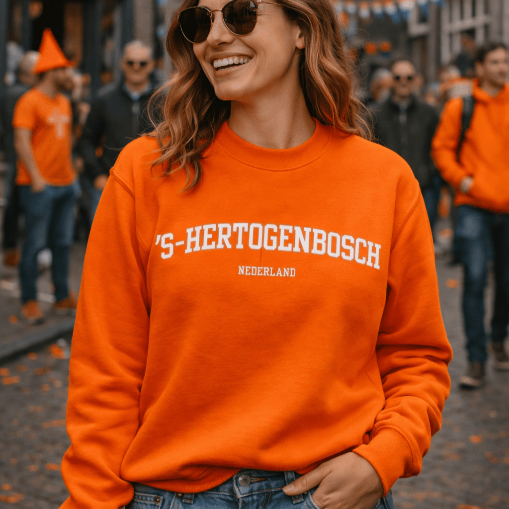 's-hertogenbosch Oranje Sweater tijdens koningsdag