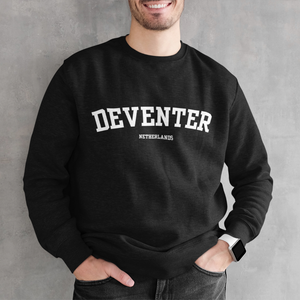 Draag je stad Deventer sweater zwart