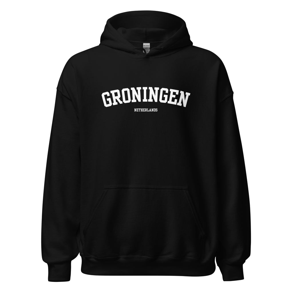 Groningen City Hoodie Zwart