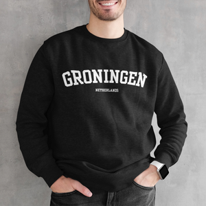 Groningen City Sweater zwart draagjestad