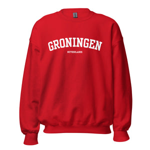 Groningen trui in universiteit stijl