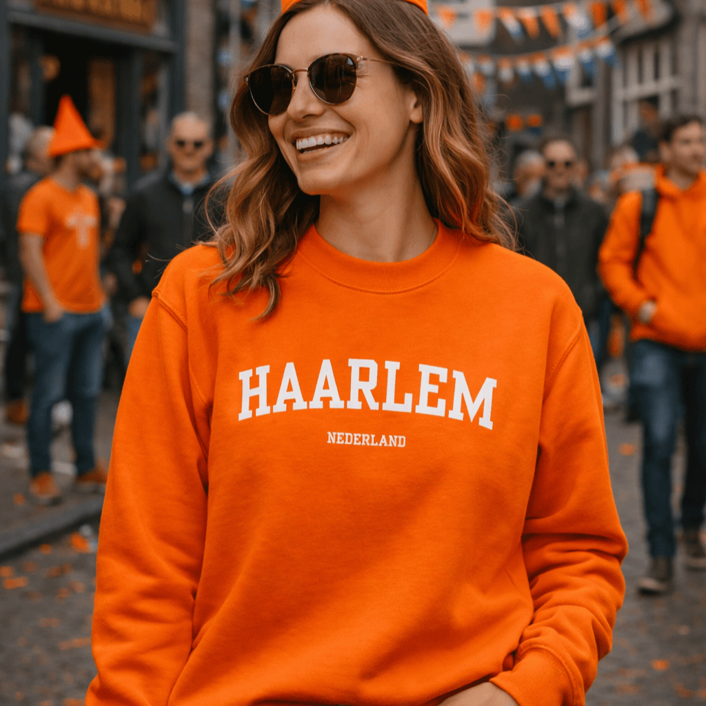Haarlem Oranje Sweater tijdens Koningsdag