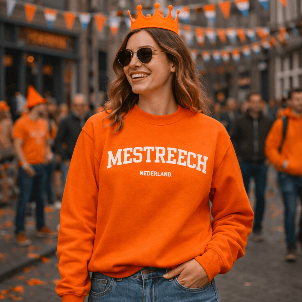 Mestreech Oranje Sweater voor Koningsdag