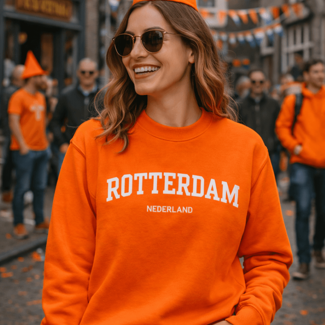 Rotterdam Oranje Sweater tijdens Koningsdag