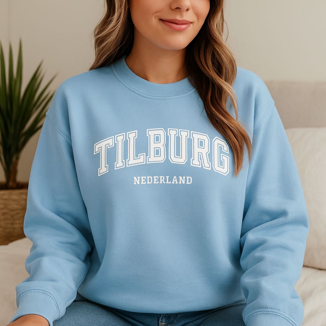 Tilburg City Sweater lichtblauw vrouw