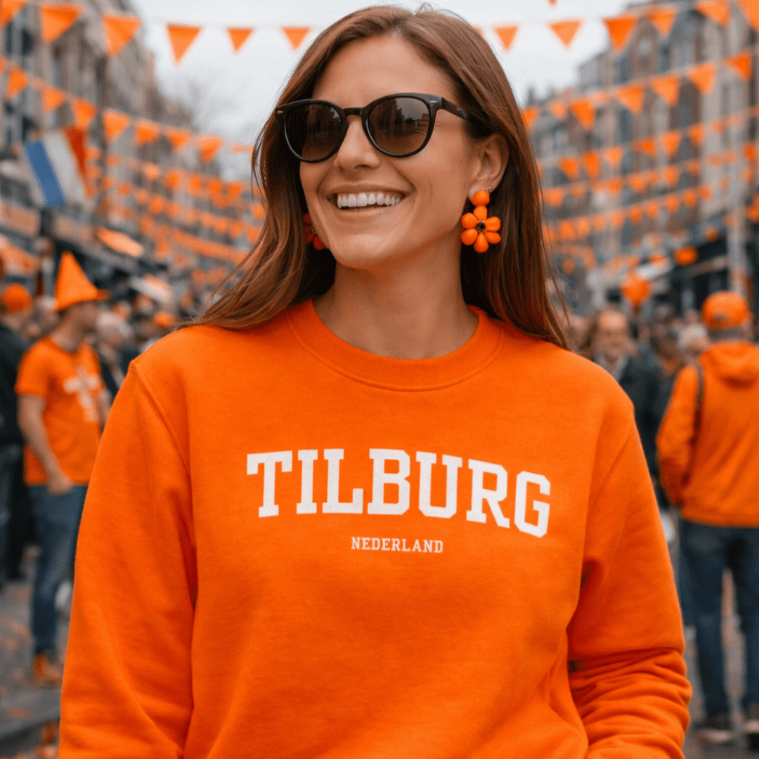 Tilburg Oranje Sweater tijdens Koningsdag