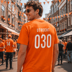 Utrecht 030 oranje tshirt