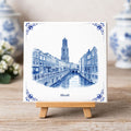 Utrecht Tegeltje met delftsblauw ontwerp