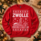 Zwolle Kersttrui met stadsiconen