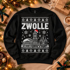 Zwolle Kersttrui met stadsiconen