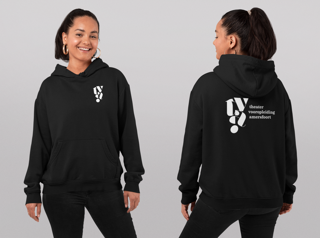 TVA Hoodie met Capuchon - Zwart/Rood
