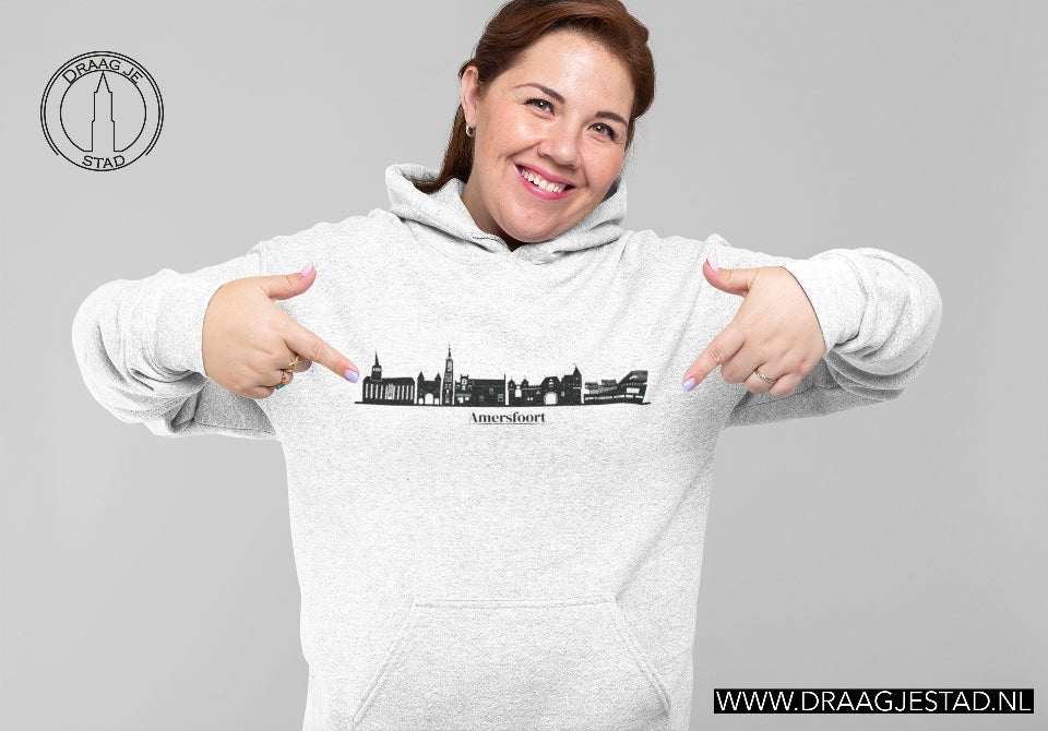 Amersfoort skyline Hoodie wit