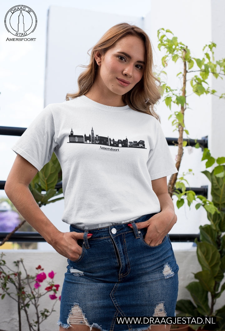 Amersfoort Skyline T-shirt wit