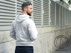 Grachtenpanden Amsterdam - Hoodie wit
