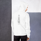 Domtoren Utrecht - Unisex Hoodie wit